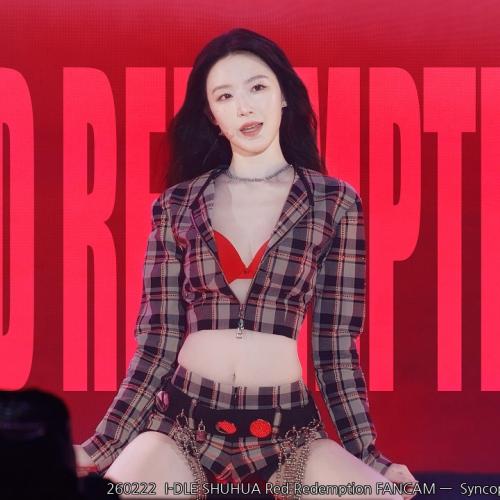 260222  I-DLE SHUHUA Red Redemption FANCAM —  Syncopation IN SEOUL