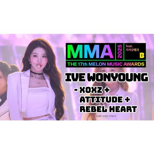 [4K60] 251220 IVE WONYOUNG - XOXZ + ATTITUDE + REBEL HEART @ MMA 2025 (NO EDIT)