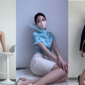 승무원 룩북 / 항공사 유니폼 + 압박스타킹 코디