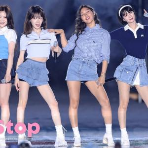 오마이걸 4명 첫 공연 ♬살짝설렜어 #OhMyGirl ♬Non Stop @250509 경북도민체전 Gyeongbuk Sports Festival