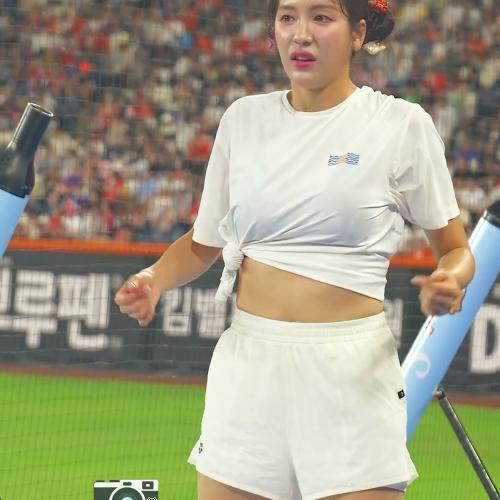 뭐야... 안해? #김연정 #치어리더 #한화이글스 #대전 #야구
