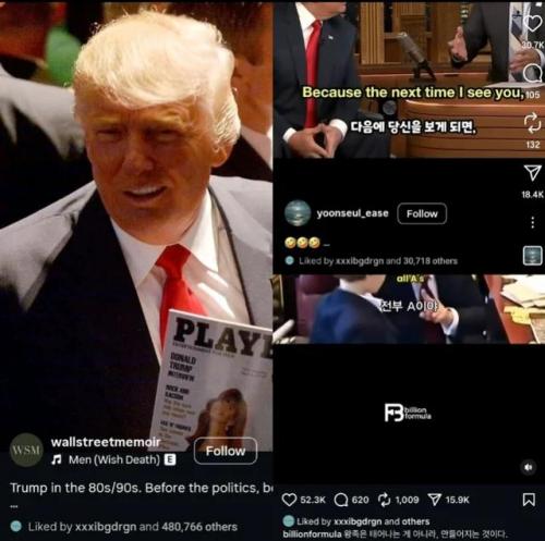 GD liking posts praising Trump...