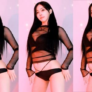 AfreecaTV stream 아리샤 (feel0100) - Black Bikini | Samsara