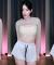 AfreecaTv BJ햄찡 (gusdk2362) white shorts - 뚜두뚜두 Dance