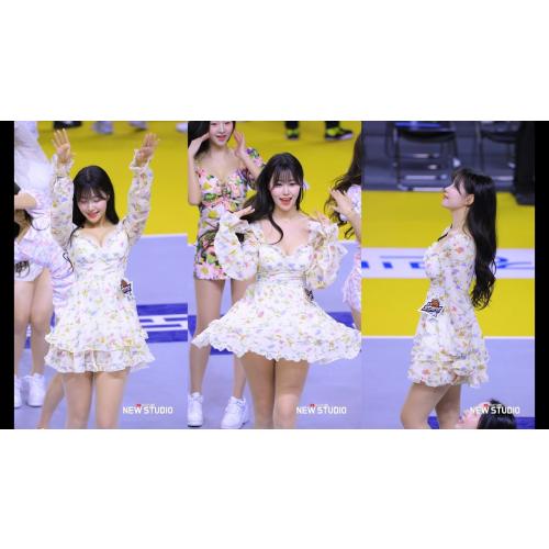 청순컨셉 그렇지 못한 섹시도아 250311 김도아치어리더 코트공연 직캠