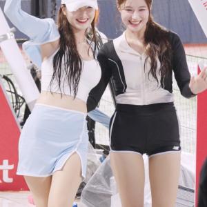 학씨 궁디팡팡 Hold Up 아웃송 #김해리 #이예빈 KT 위즈 #치어리더